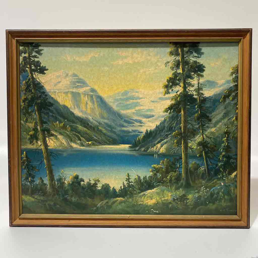 ARTWORK, Landscape Mountain Lake 55cm x 45cm B8